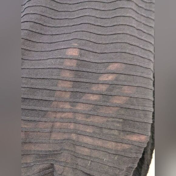 COS women's navy Ribbed knit sheer lightweight Sweater crew pullover lagenlook S - Picture 5 of 7